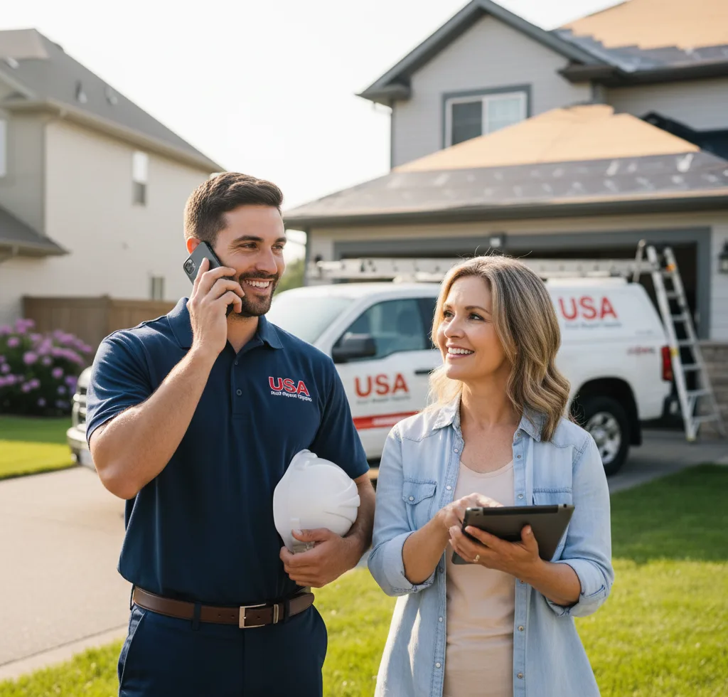 USA Roof Repair Experts customer support in Perryville